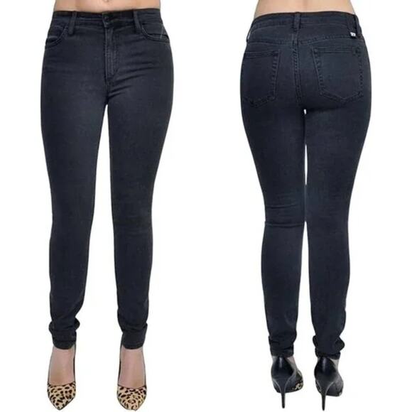 Joe's Jeans High Rise Skinny Stretch Denim Pants Trousers In Dori Gray Size 26 - Picture 1 of 16